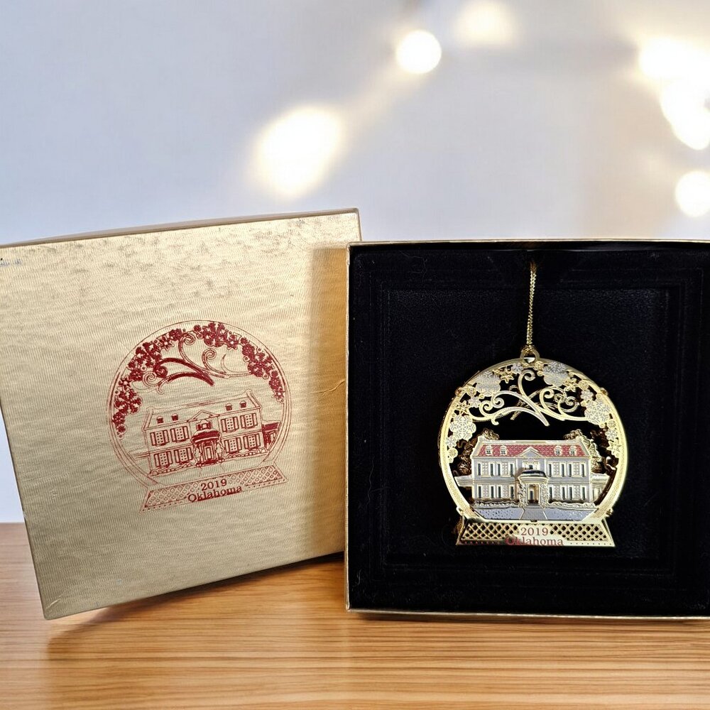 OKLAHOMA 2019 Governor's Mansion Christmas Ornament Friends of the Mansion